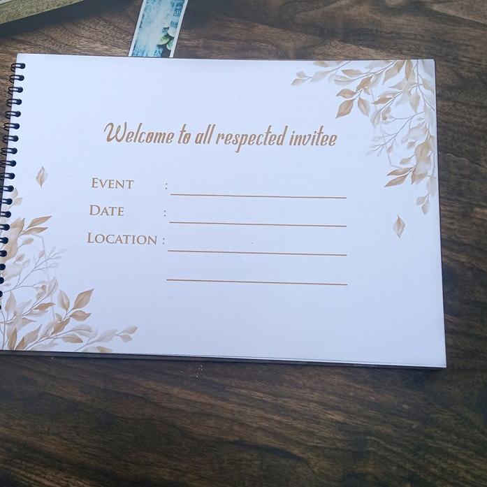 

⍩M8K BUKU TAMU PERNIKAHAN / GUEST BOOK HARD COVER MURAH (GB-13)♣ .,.,