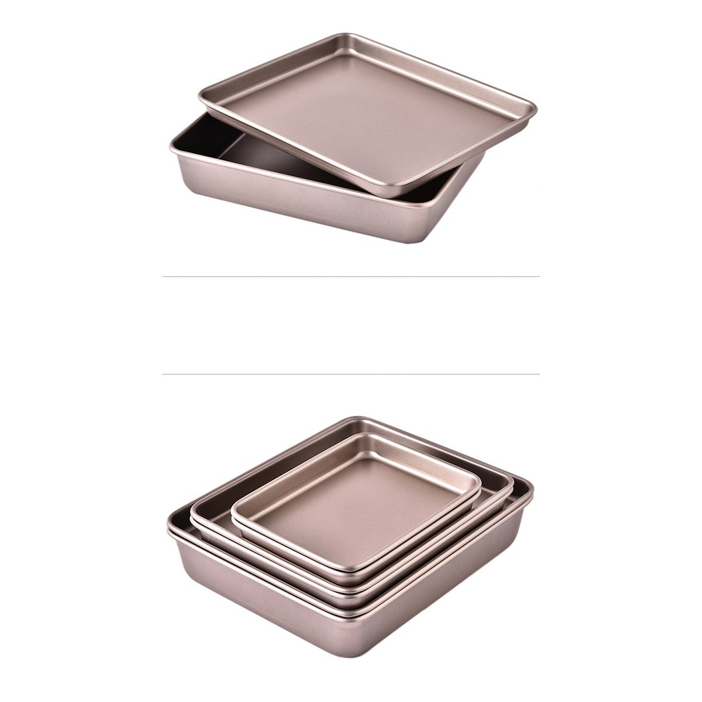 Loyang Cookies  Baking pan Anti lengket Carbon steel Rosegold