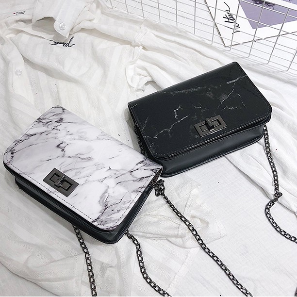 LUXTHER - Tas Sling Bag Marble / Marbel / Tas Selempang Kotak GOOD QUALITY!!