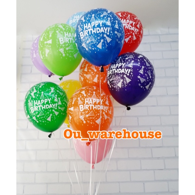 Balon latex hbd - balon hbd - balon ultah - balon latex murah - grosir balon - balon latex bday