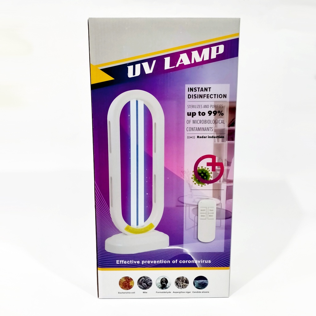 UV Lamp Disinfection - lampu sterilisasi ruangan dengan Ultraviolet + OZON aktif membunuh virus