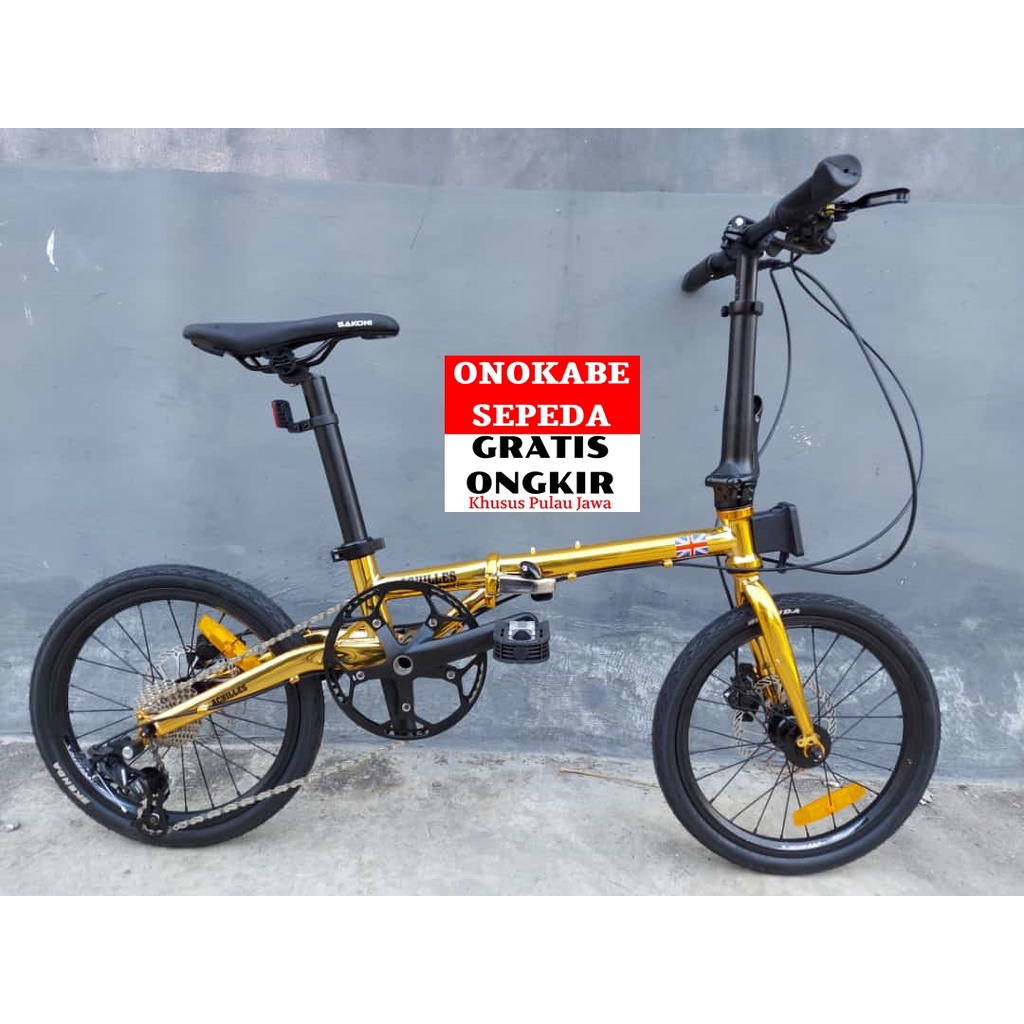 SEPEDA LIPAT 16 SAKONI WORKS ALPHA 10SP HYDRAULIC HOLLOW CRANK KENDA 16+ UNITED KINGDOM SERIES READY