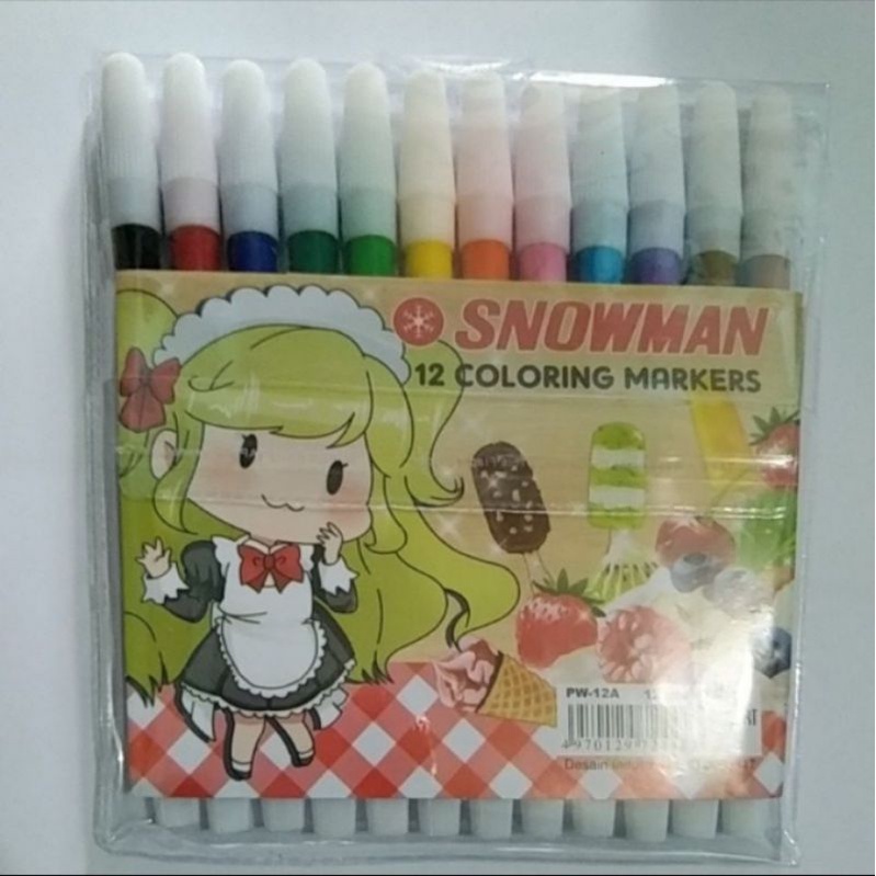 

spidol snowman isi 12