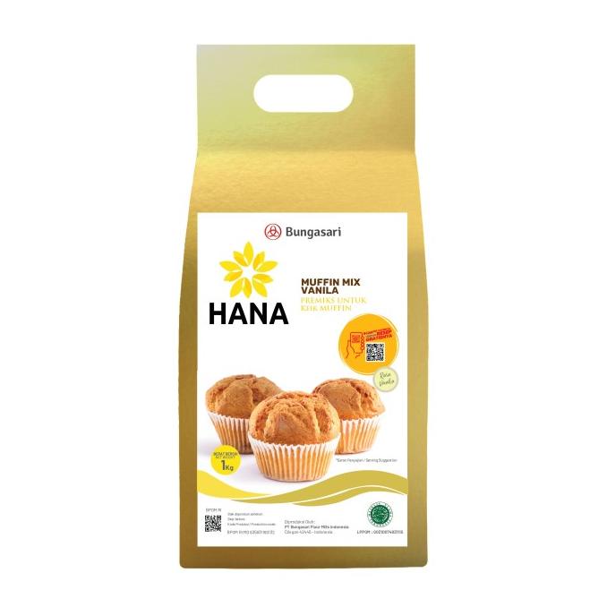 

BISA COD Bungasari Hana Muffin Mix Vanilla 1 KG