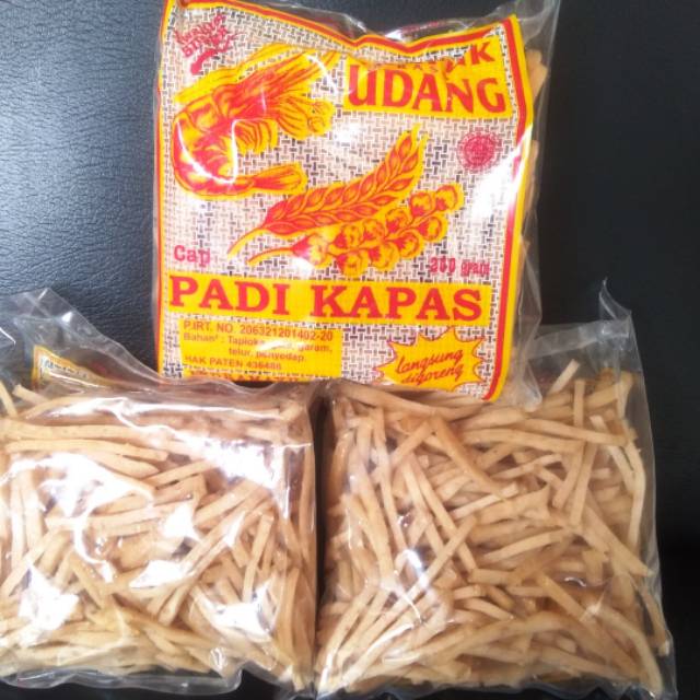 

Kerupuk stik udang padi kapas