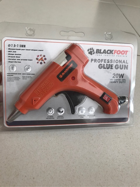 Glue Gun Kecil Switch 20 Watt / Alat Lem Tembak BLACKFOOT