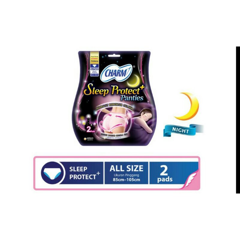 CHARM Sleep Protect+ Panties Pembalut Celana 2 pcs 