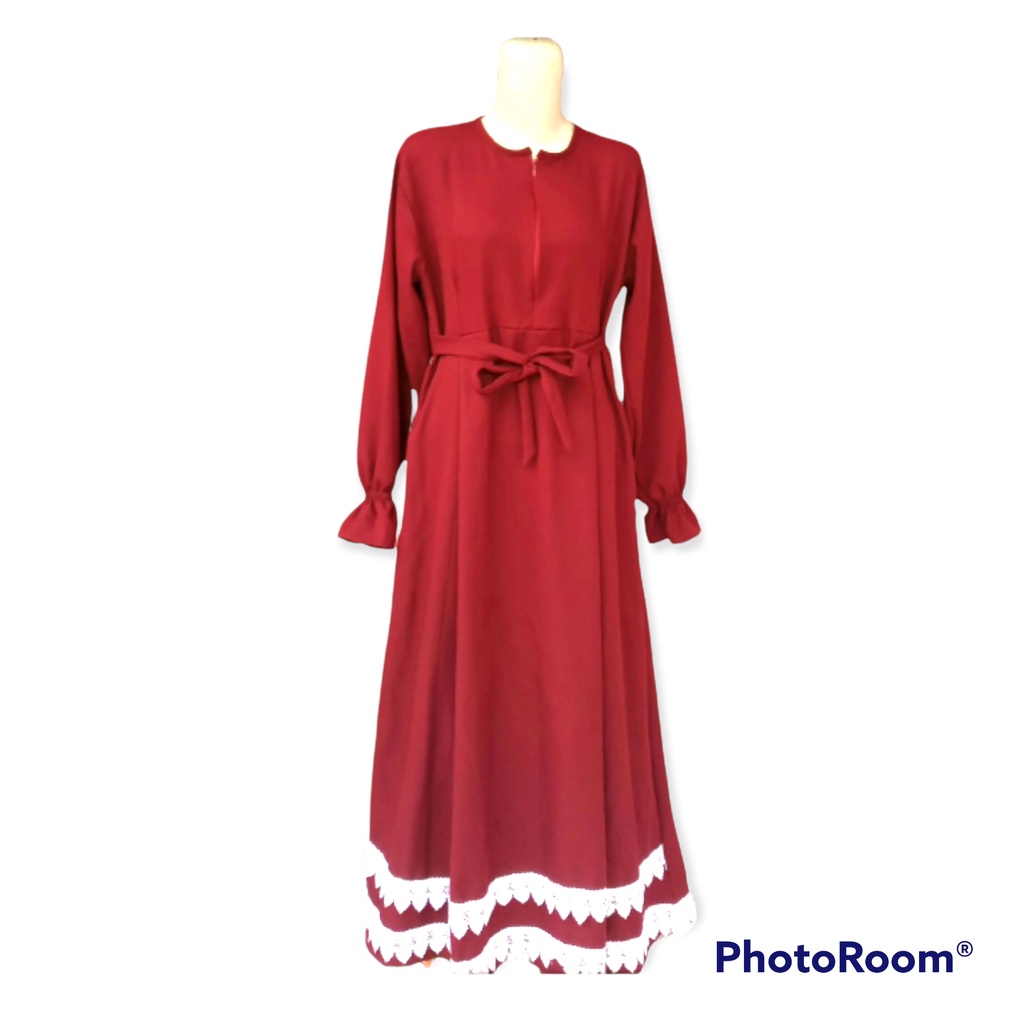 Gamis Polos Dress Muslim Polos Pakaian Muslim Wanita Simple Premium Berkualitas Gamis Muslm Polos Re