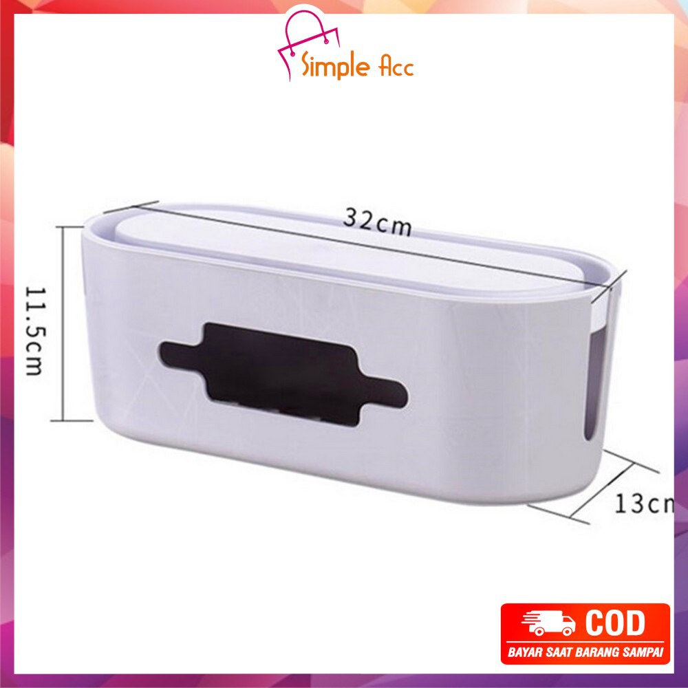 ~COD~DO-C107 Kotak Organizer Kabel Rumah Box Plastik Pengaman Stop Kontak Cable Management Box Murah