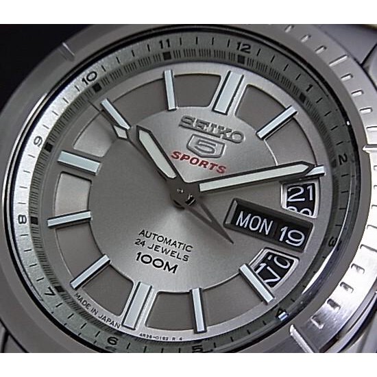 Seiko 5 Sports Mens SRP335K1 Automatic Silver | Jam Pria SRP335