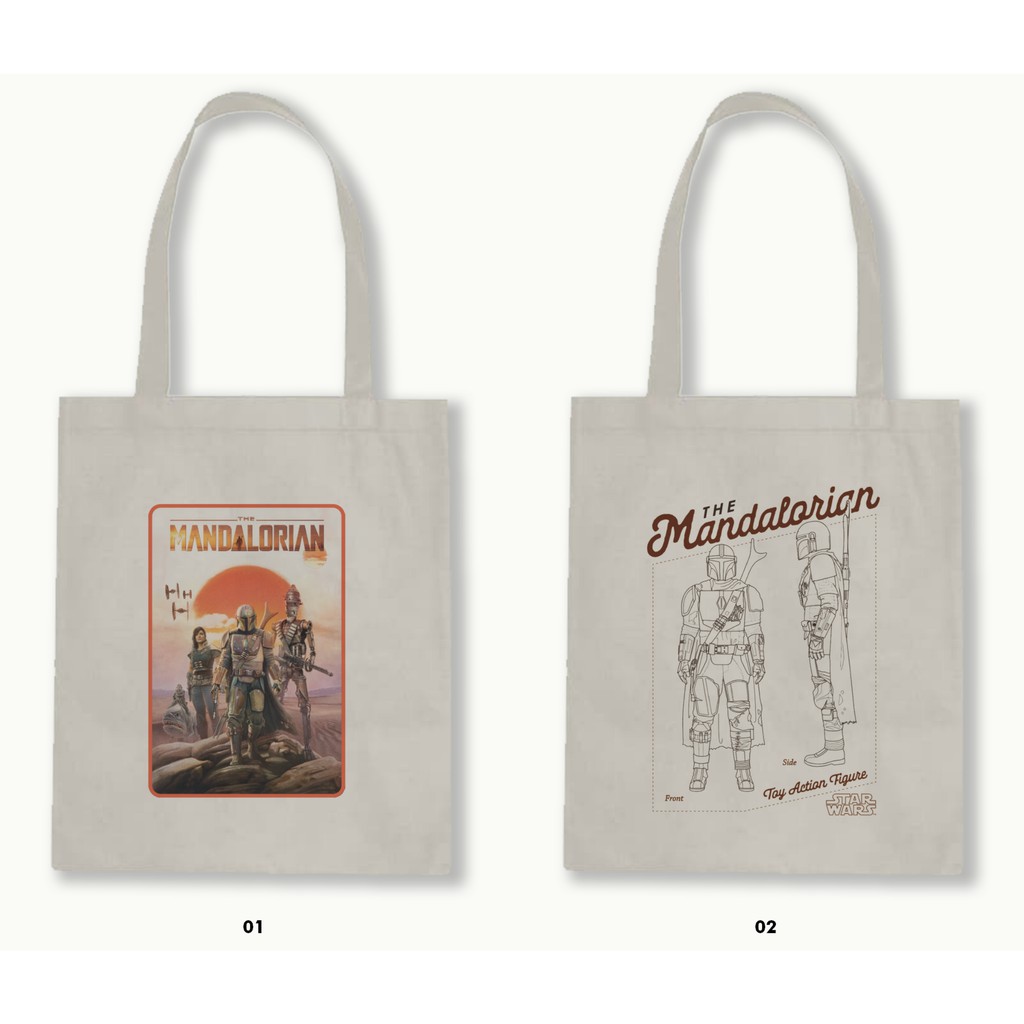 TOTE BAG BLACU 30X40 - THE MANDALORIAN