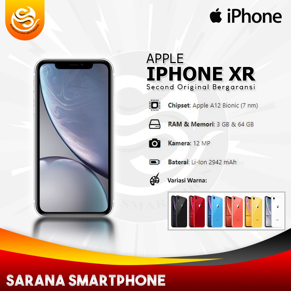 Apple Iphone XR [64 GB] Second Original Fullset Like New | Shopee Indonesia