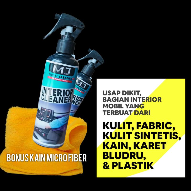Pembersih mobil interior MJ 250 mili/jok kulit/plafonmobil/dasbor