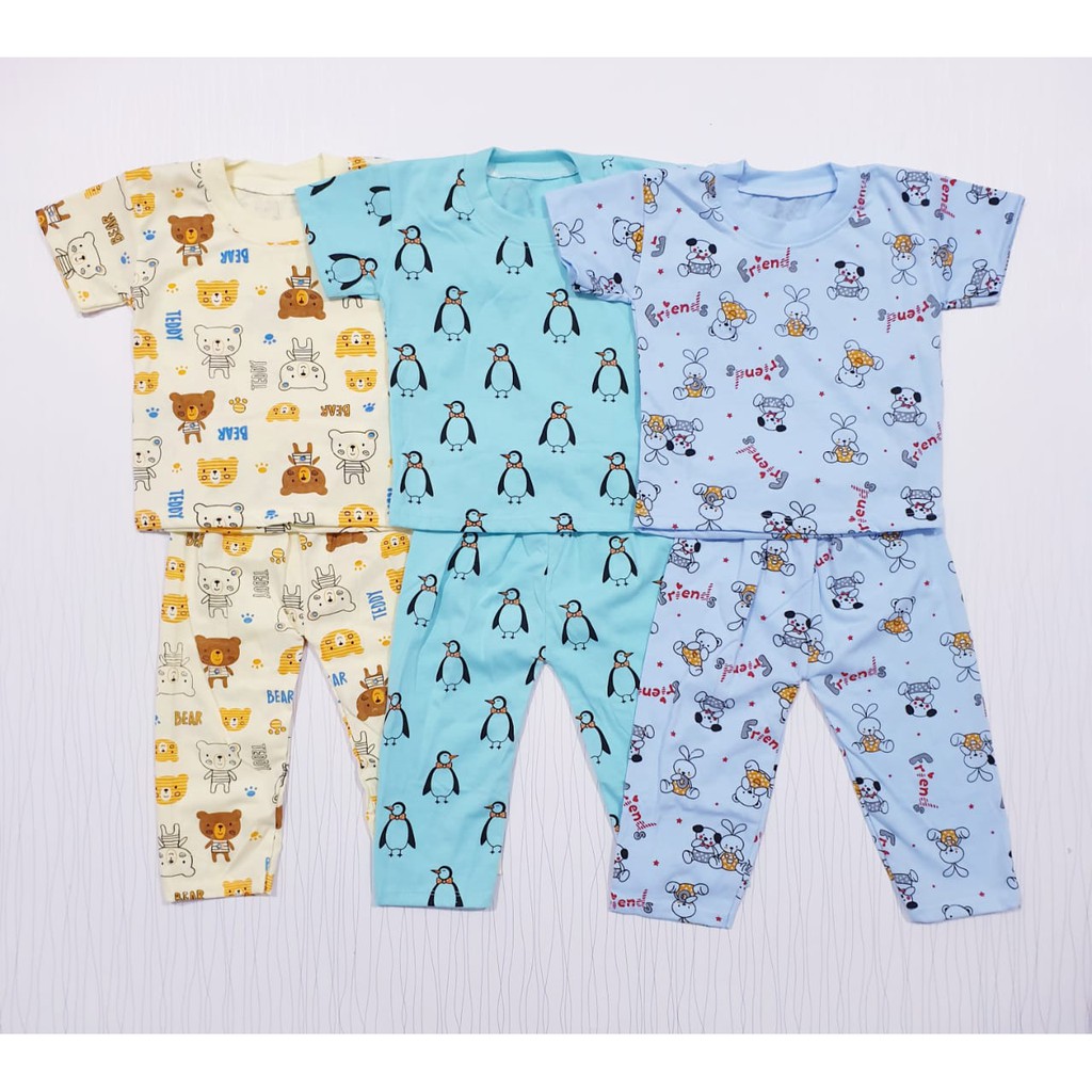 PROMO Paket  Isi 6 pcs  Setelan Anak Celana Panjang / Setelan Piyama Anak Baju Anak Murah