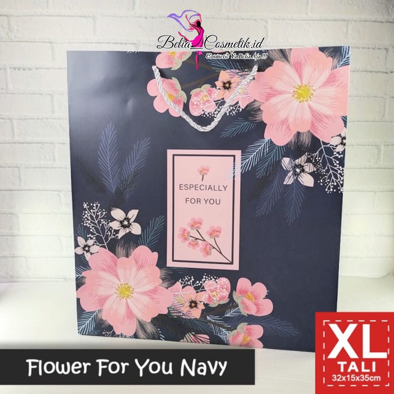

Paper Bag Tali Motif / Tas Kado Ultah - XL TALI FLOWER FOR YOU