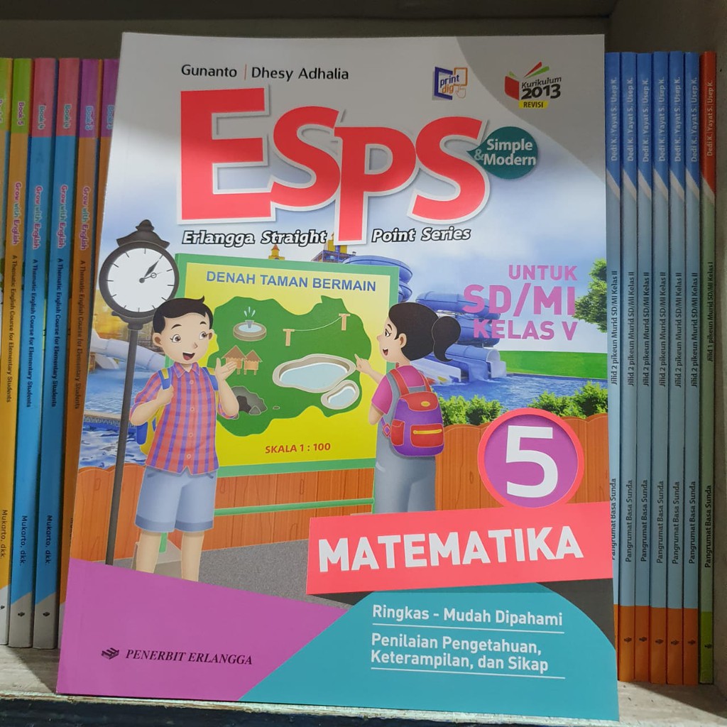 Esps Matematika 5 Untuk Sd Mi Esps Matematika Kelas 5 K13n Shopee Indonesia