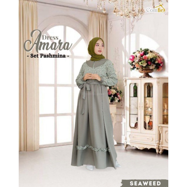READY SIAP KIRIM AMARA DRESS BY COMFIE ORIGINAL