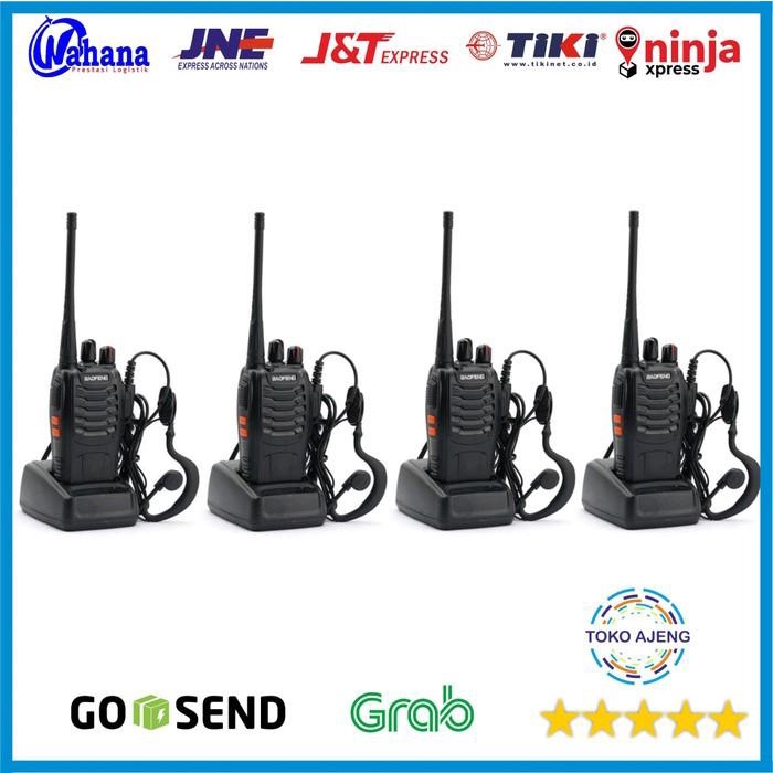 Ht / Paket 4 Unit Radio Ht Handy Talky Walkie Talkie Baofeng Bf 888S Bf888S
