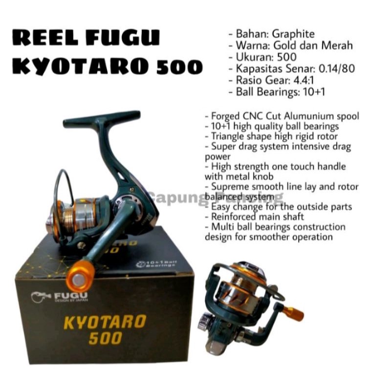 reel mini fugu KYOTARO 500 sudah one way