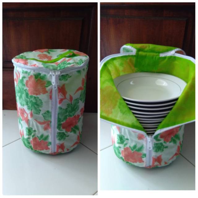 TAS PIRING 24 cm Anti Debu -Tempat Penyimpanan Piring Tertutup - Cover Sarung Piring Anti Kotor Debu