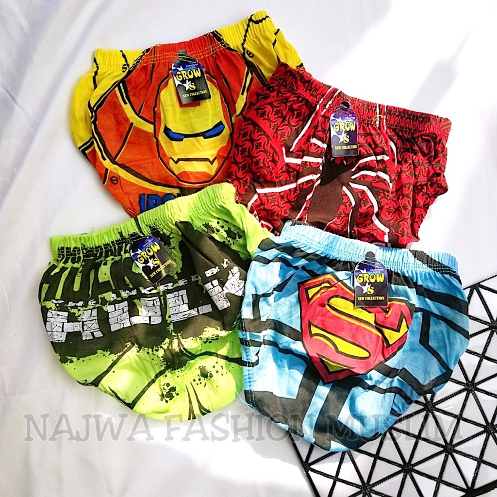 VS - CELANA DALAM ANAK LAKILAKI MOTIF BOLA / SUPER HERO