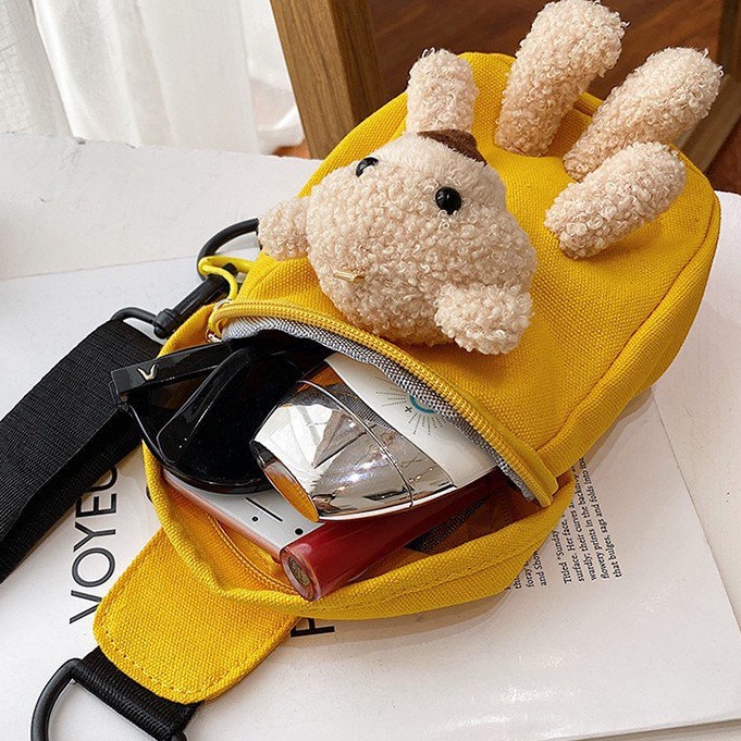 Amadela Story - BEARY Bumbag Wanita Tas Boneka Teddy Bear Tas Anak-Anak Shoulder Bag Tas Selempang Anak-Anak Tas Selempang Wanita Tas Selempang Anak Perempuan