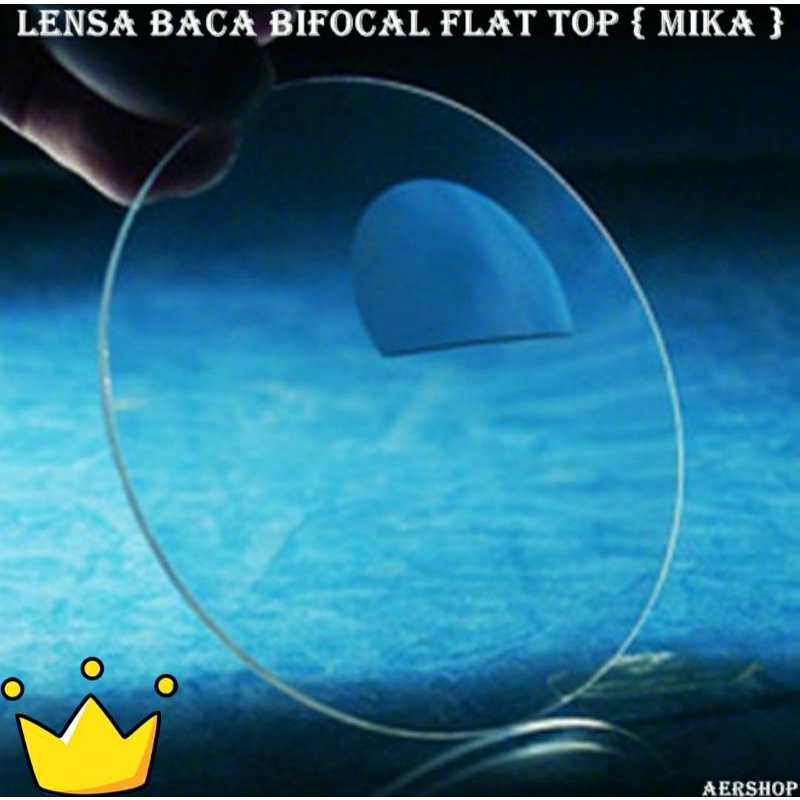 lensa baca  criptok/double fungsi lensa kacamata plus Bifocal flat top