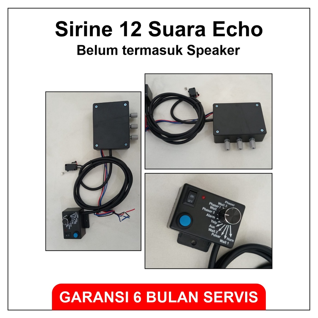 Sirine 12 suara ECHO Patwal, Sirene Polisi Gema 50 Watt, Klakson TOA Ambulance BER GARANSI SERVIS Motor Mobil Whelen Landun Ambulance