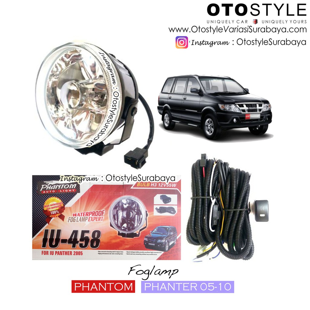 Foglamp Phanter 2005 - PN 2010 Set Lengkap - Lampu Mobil Phanter AG22