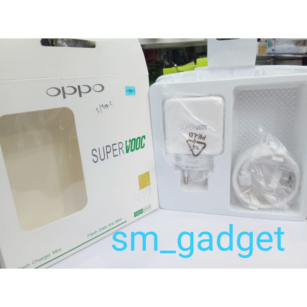 Charger Type-C Oppo Original R17 Super VOOC