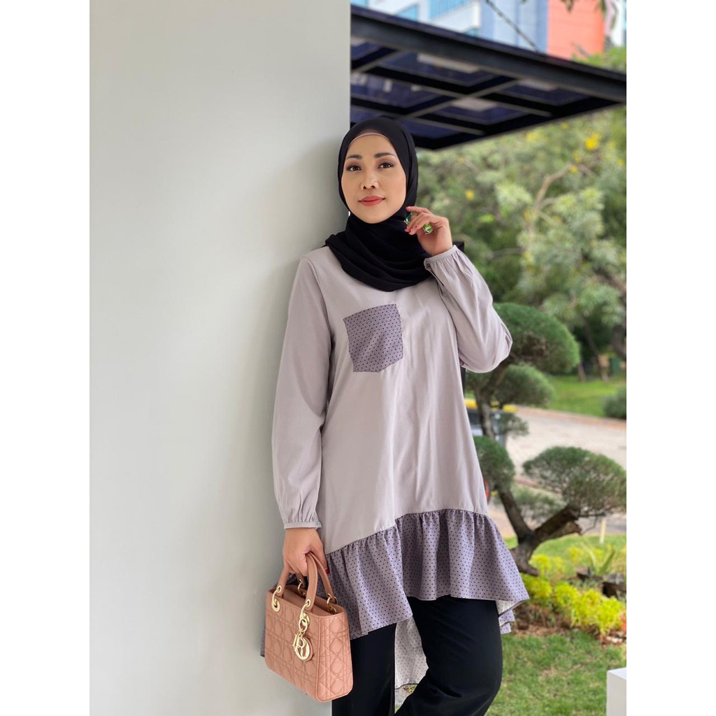 MDLY Baju Atasan Wanita Tunik Hilda