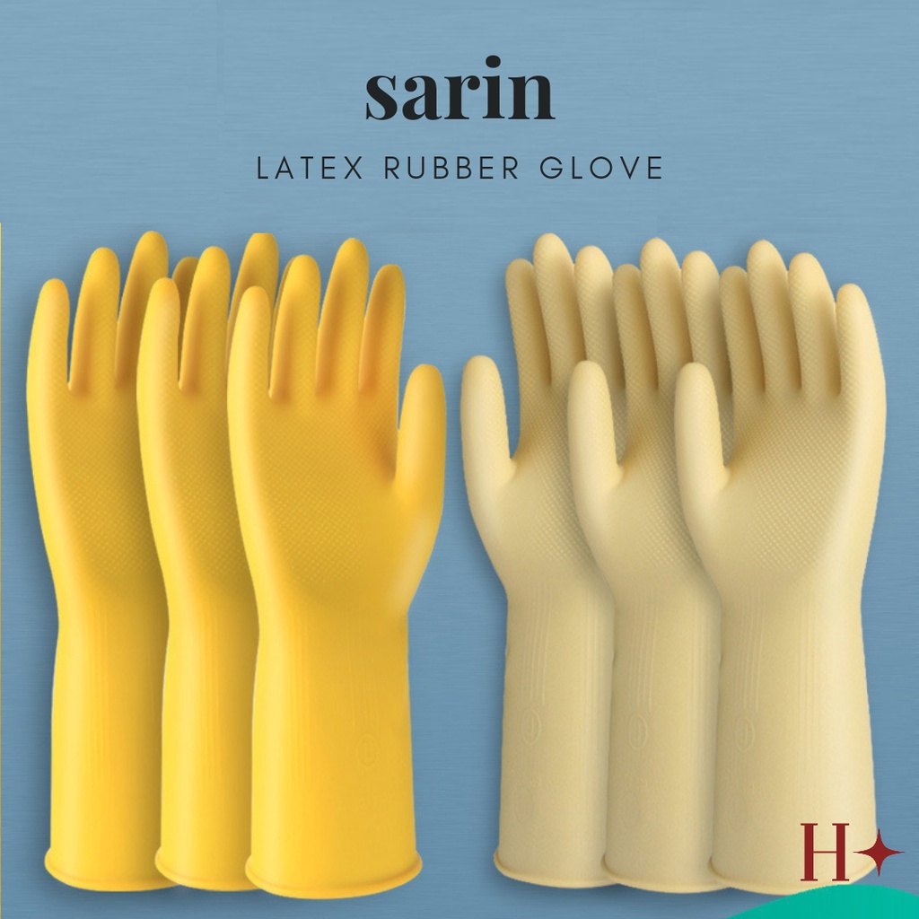 H✦ Sarin Sarung Tangan Karet / Sarung Tangan Latex Tebal Premium Serbaguna