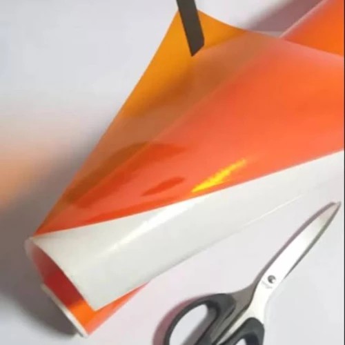 Skotlet transparan orange sticker lampu sein motor