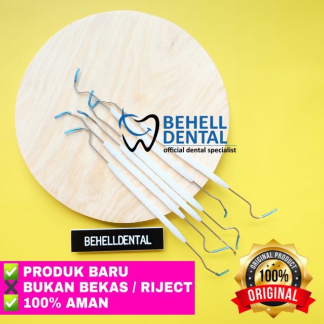 SONDE PLASTIK ANTI KARAT SS /Alat ganti dan pembuka karet behel / Alat Pasang Pemasang  Ujung Besi 2 sisi Bisa Untuk Pembersih Penghilang Karang Gigi Plak / Behelldental