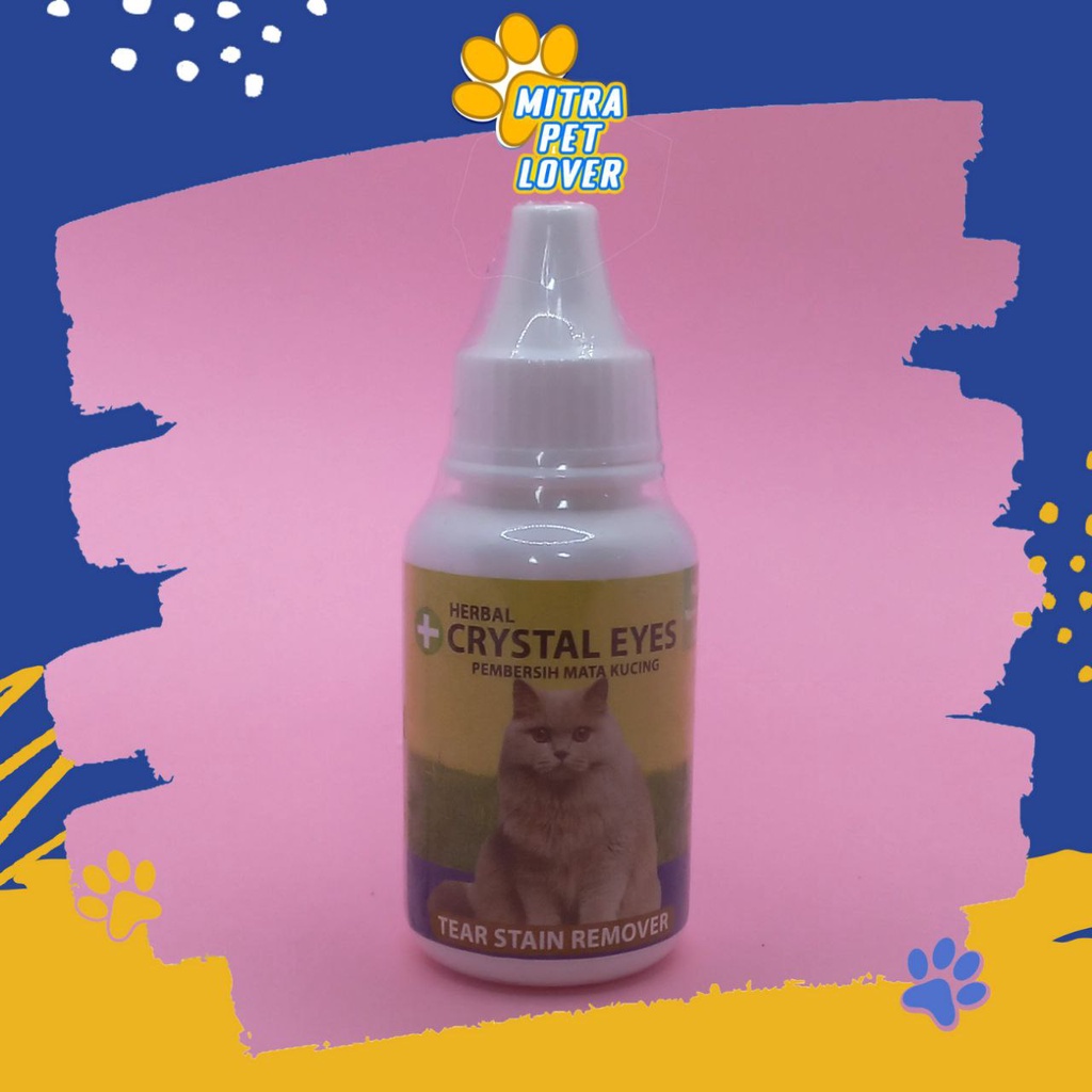 OBAT TETES MATA KUCING - CRYSTAL EYES CAT 30 ML  - PEMBERSIH LUKA &amp; IRITASI MATA KUCING KITTEN MANJUR - MURAH GARANSI KUALITAS ASLI ORIGINAL - PET ANIMAL HEALTHCARE &amp; VETERINARY TAMASINDO OBAT KESEHATAN &amp; VITAMIN HEWAN BINATANG PELIHARAAN MITRAPETLOVER