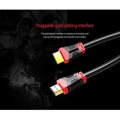 Cable hdtv 2.0 orico 4m gold 4k 2k 30awg UHD for pc laptop hd303-40 - kabel hdtv 4 meter male-male