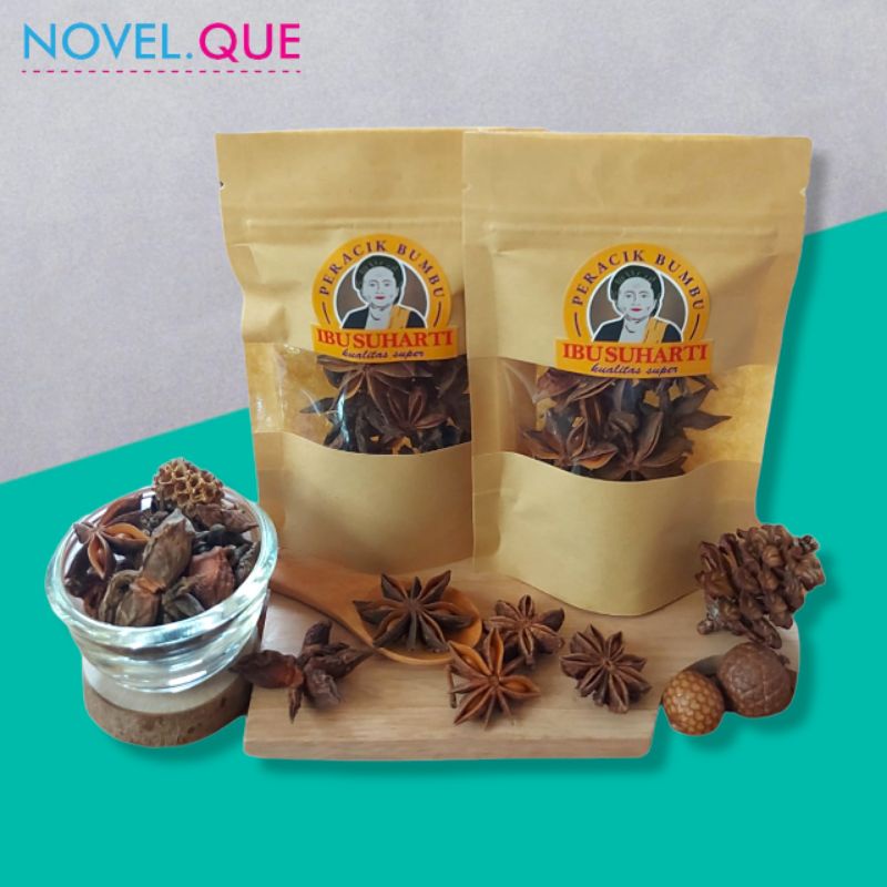 

IBU SUHARTI - Rempah Pekak Bunga Lawang Kering/Bumbu Dried Star Anise