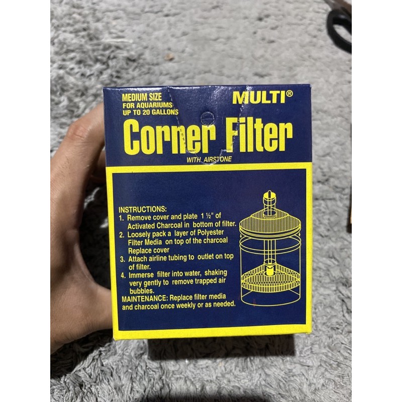 MULTI CORNER FILTER SUDUT MEDIUM AQUARIUM AQUASCAPE