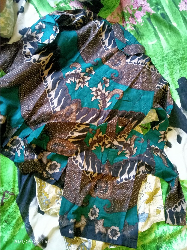 Kemeja Batik Pria Lengan Panjang Murah Seragam M L Xl Xxl