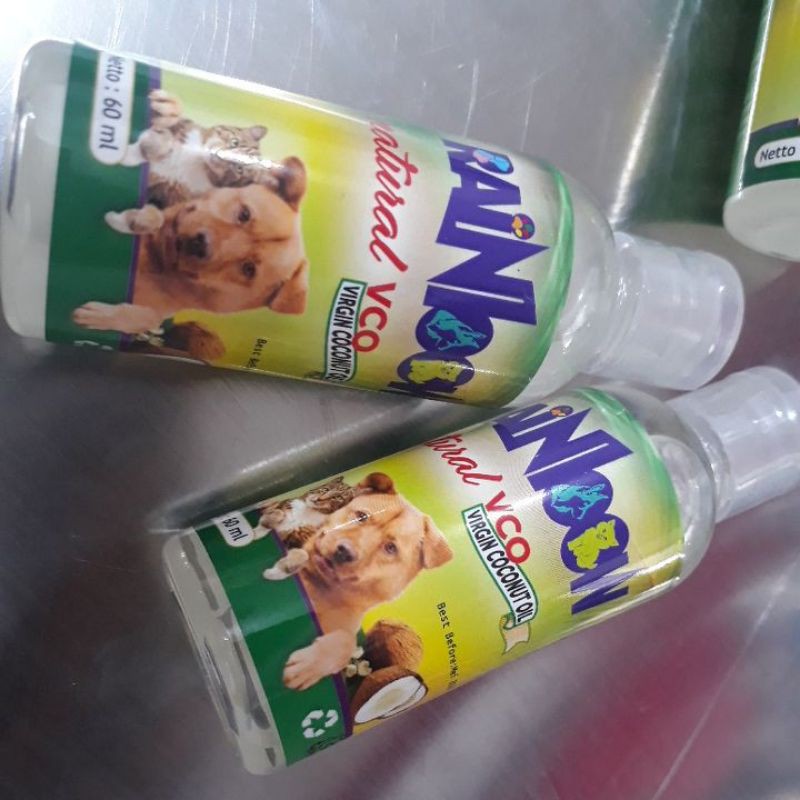 minyak vco virgin minyak kelapa vco rainbow 60ml kucing anjing