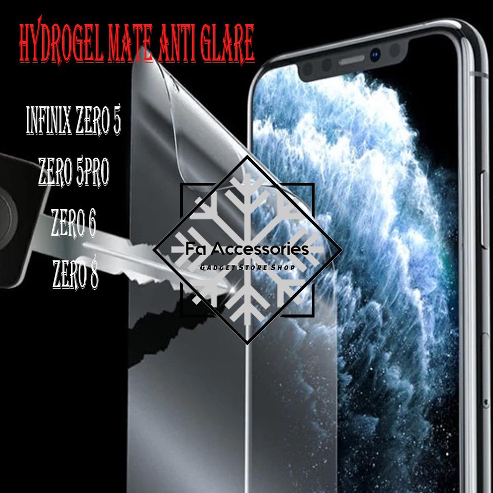 FA ANTI GORES JELLY HYDROGEL MATTE INFINIX ZERO X XPRO 5 5PRO 6 8 20 ULTRA 5G 2023 FULL SCREEN PROTECTOR GUARD SHOCK PRO