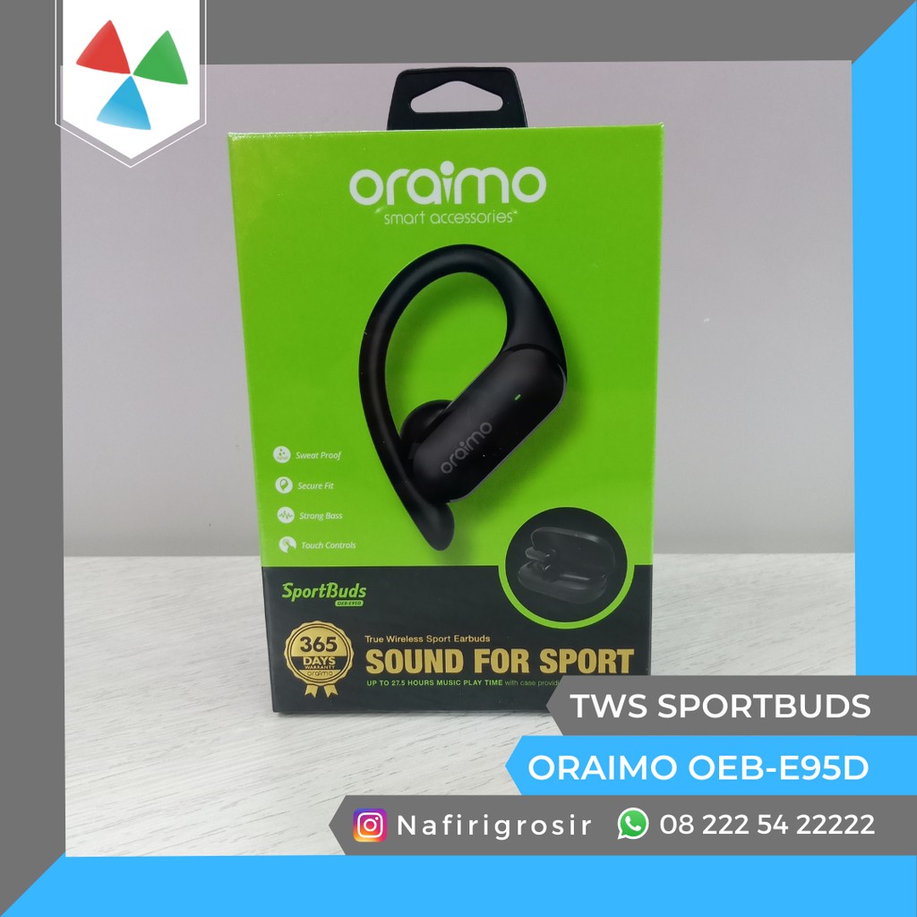TRUE WIRELESS SPORT EARBUDS ORAIMO SPORTBUDS OEB-E95D
