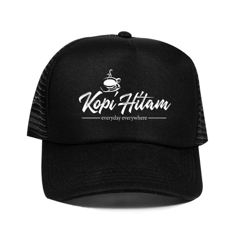 Topi Jaring Trucker Kopi Hitam Berkualitas