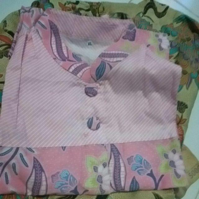 Sora Blouse Pastel Batik Lonceng Busui Friendly Soft