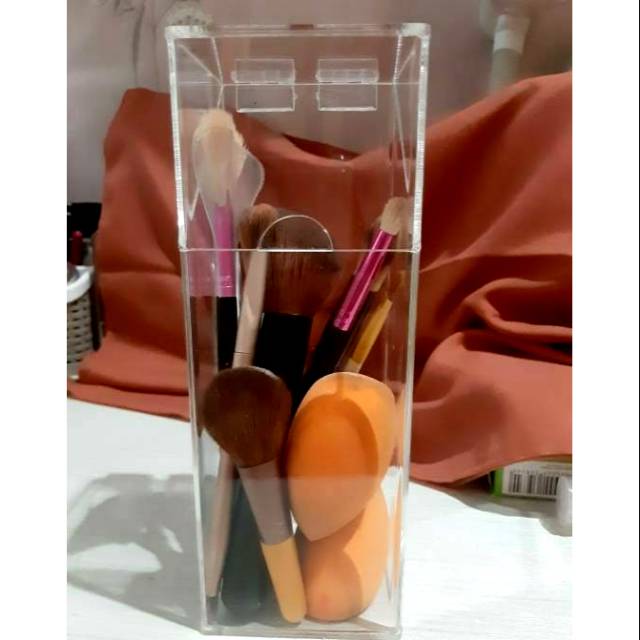 

Acrylic Organizer, Acrylic tempat brush, Akrilik brush X mini 7x7x20