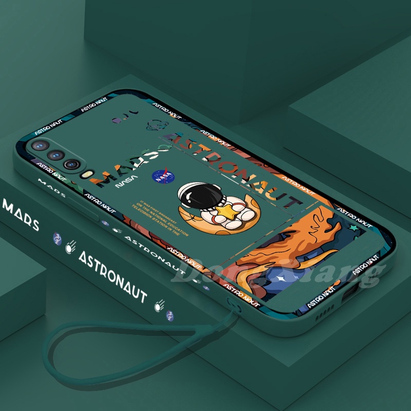 Casing Soft Case TPU Motif Astronot Mars Untuk Huawei Y6 Pro 2019 Y6P Y7A Nova 7i Nova5T 3i Y9S P30 Lite