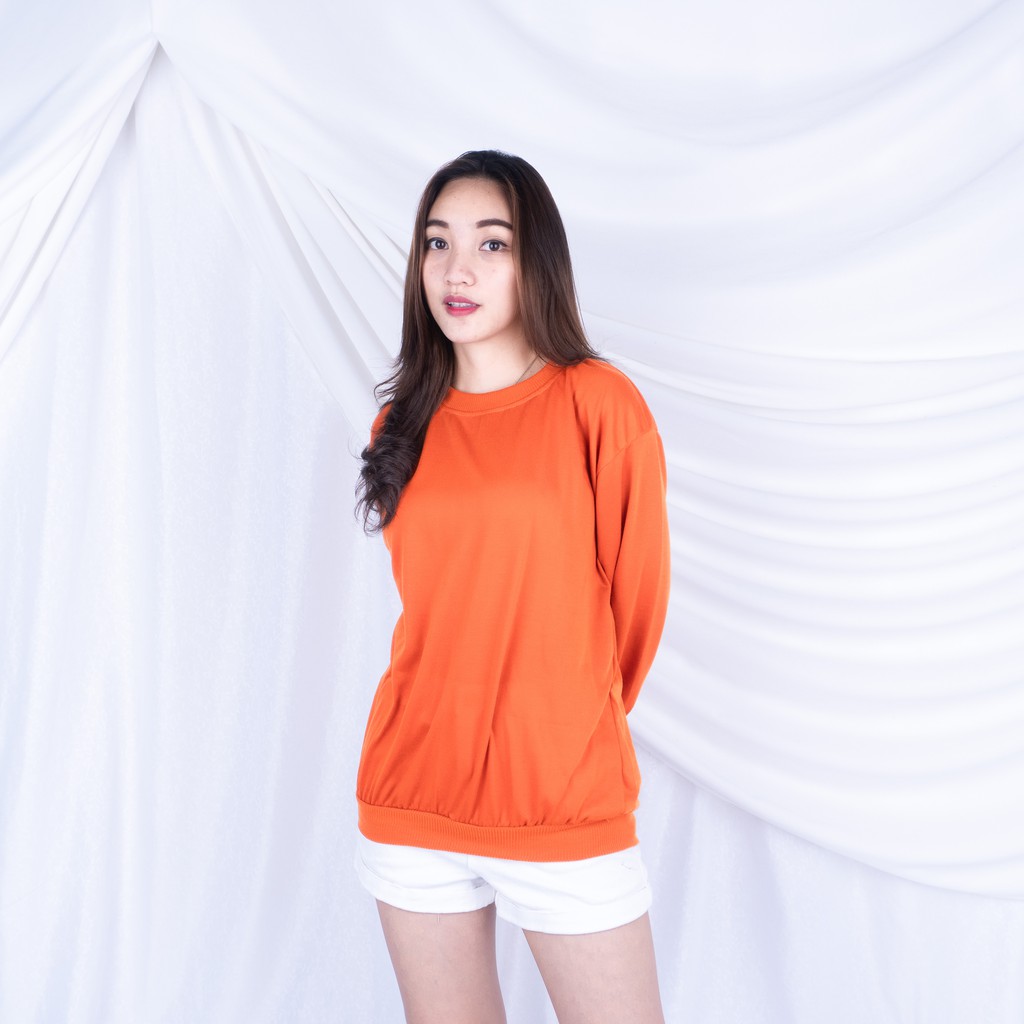 Basic Sweater Polos - Sweater Oblong Wanita BAHAN BABYTERRY