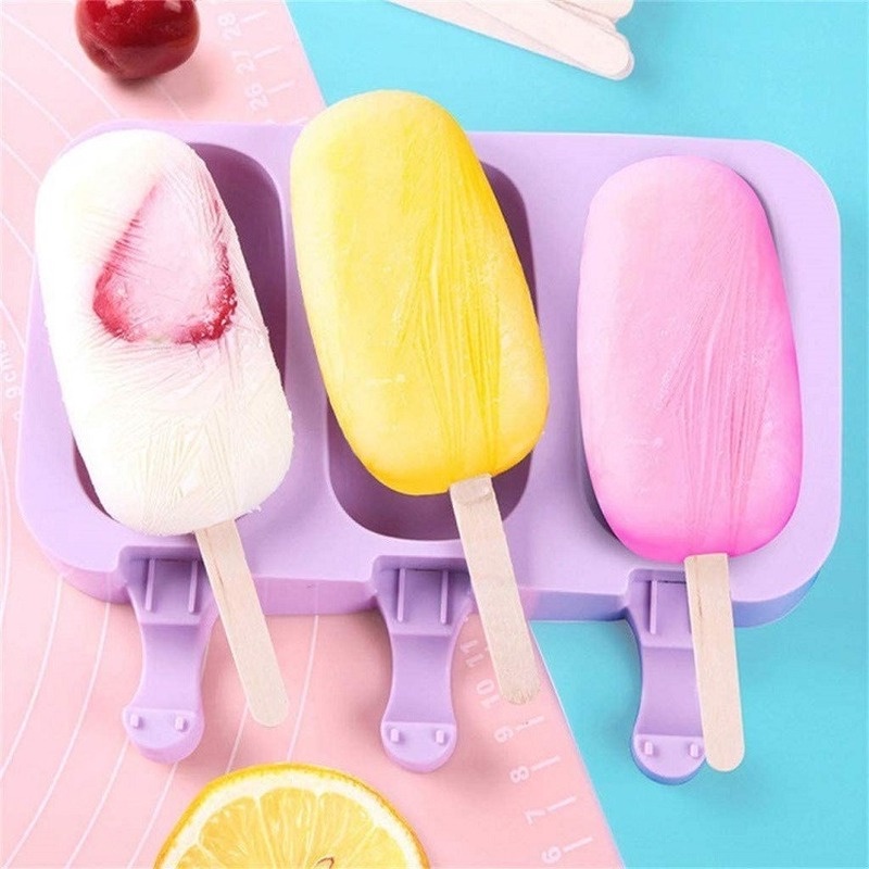 Cetakan Stik Keju Cetakan Es Krim Food Grade Silicone Anak Es Loli Cetakan Es Krim Buatan Sendiri