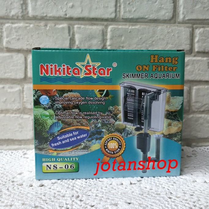 NIKITA STAR NS06 NS 06 skimmer hanging filter gantung hang on aquarium aquascape