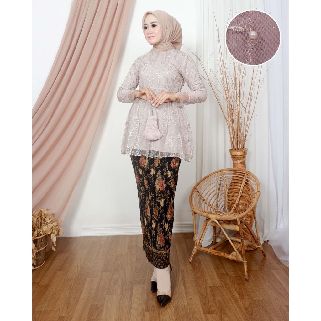 SET KEBAYA TULLE MARSYA OUTFIT KEBAYA MODERN CANTIK / SET KEBAYA WISUDA CANTIK / KEBAYA VALEERIA / BAJU KEBAYA PESTA / KEBAYA AKAD / KEBAYA WISUDA PESTA / KEBAYA NIKAHAN / ATASAN KEBAYA / KEBAYA WANITA / BAJU KEBAYA